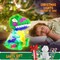 DIY Paint Your Own Dinosaur Lamp Kit - Complete Kids Arts and Crafts Set - Personalized Night Light Project with 12 Paint Pots, Apron, and Stickers - Creative Dinosaur Toy Gift for Boys and Girls Ages 3-12+